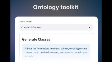 Ontology Toolkit Demo