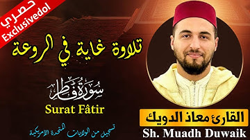 أبهر الأمريكيين بتلاوة عذبة ماتعة من سورة فاطر | القارئ معاذ الدويك / Qari mouad douik - Surat fatir