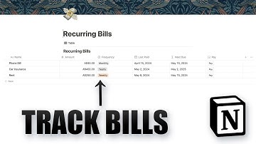How to Track Recurring Bills in Notion
