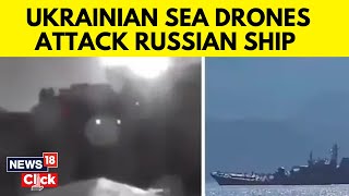 Russian Warship Damaged in Ukrainian Drone Attack | Russia Ukraine War | English News | News18
