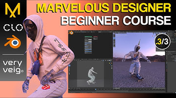 Marvelous Designer Beginner Course - Part 3 - Animation & Rendering in Blender
