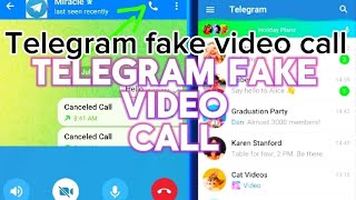 How to make fake video call on Telegram chatting app. screenshot 5