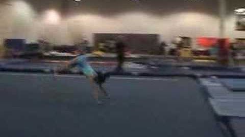 Floor front handspring front double twist