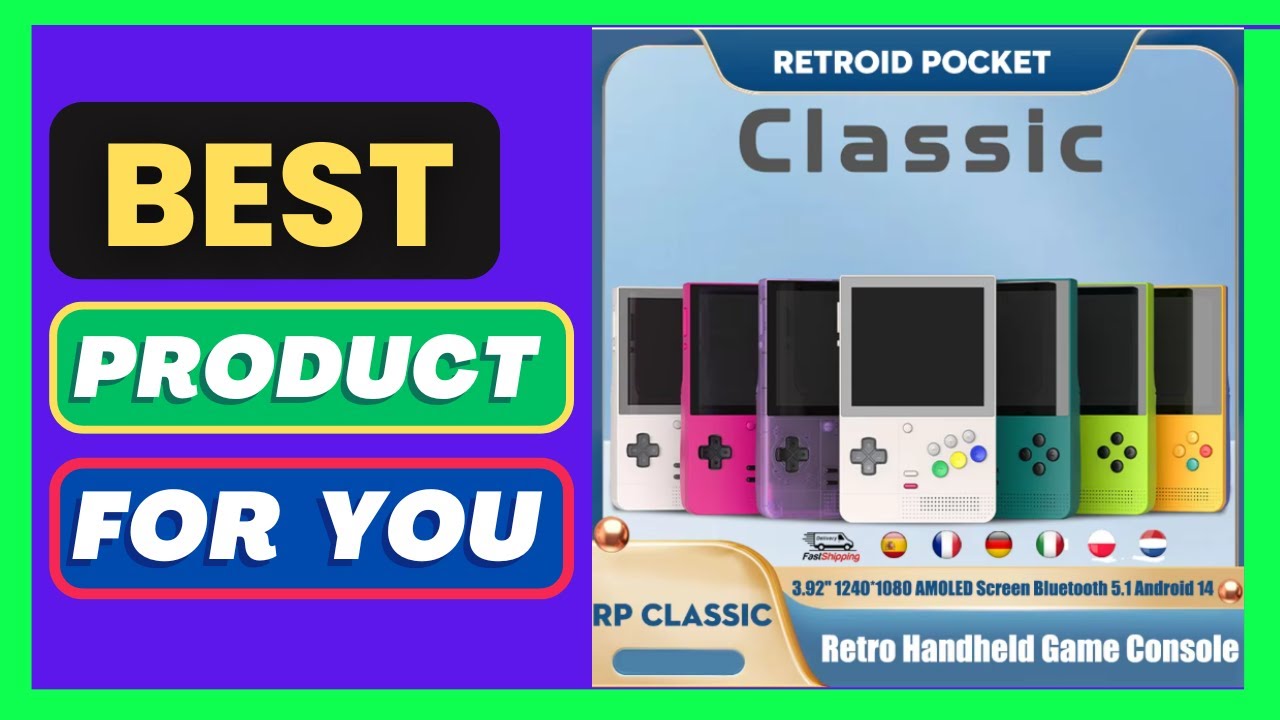 Retroid Pocket Classic Retro Handheld Game Console 3.92''
