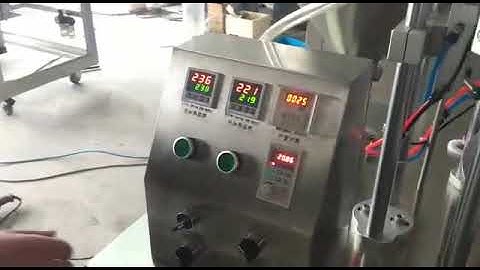 Máy chiết sữa rửa mặt,kem đánh răng vào tuýp.Hotline 0907032517