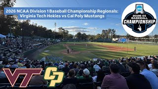 Khayle watches 2026 NCAA D1 Baseball Championship Regionals @ UCLA, Virginia Tech vs Cal Poly