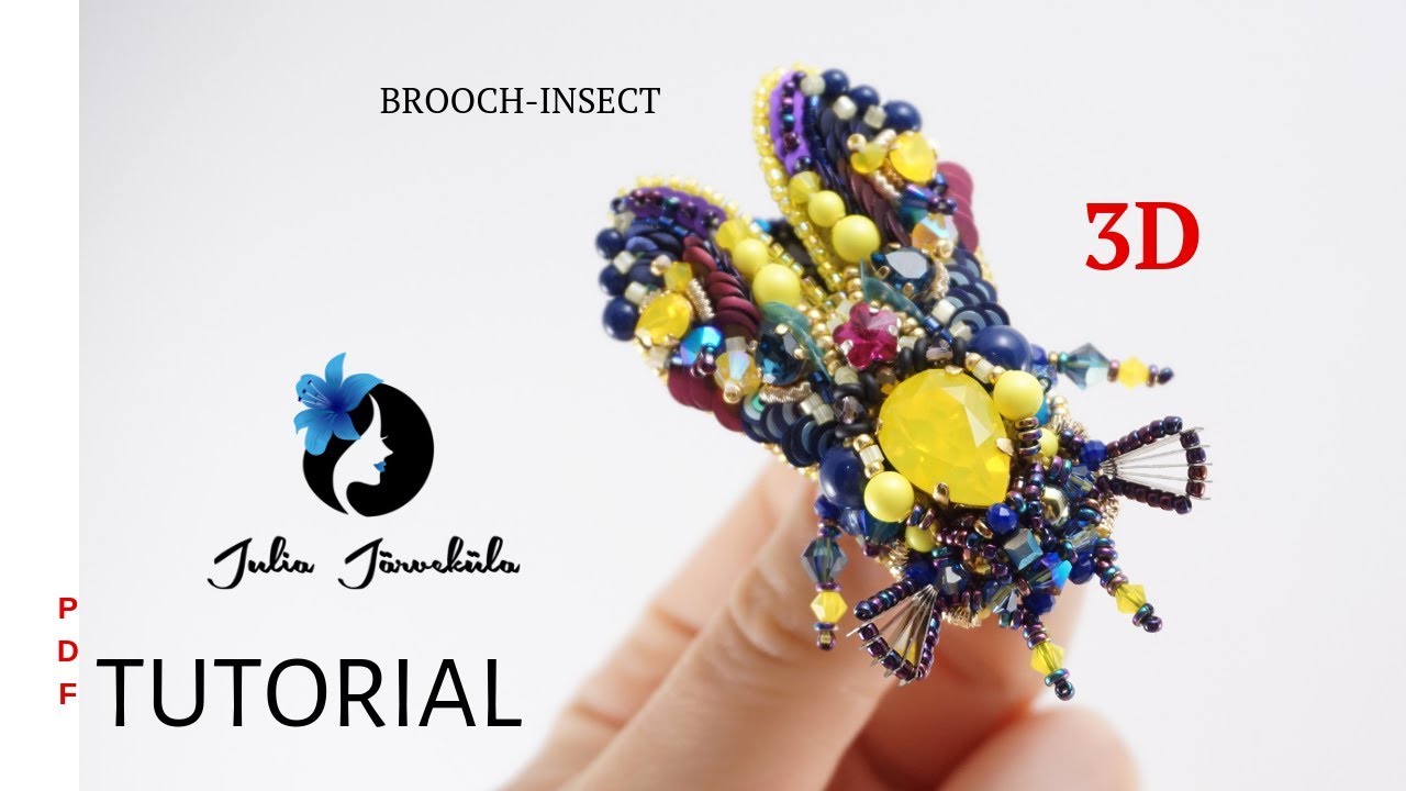 Tutorial DIY | Workshop | How to Make a Brooch | Bead Embroidery ...