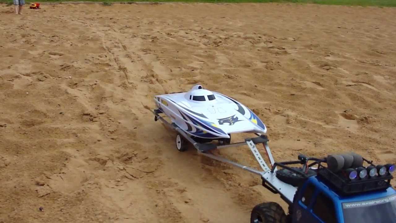  10 Pulling, Launch and crash RC Boat WildCat - ECBROCK RC - YouTube