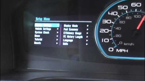 The 2010 Ford Fusion instrument cluster