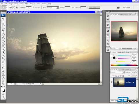 Уроки Adobe Photoshop CS3 урок 1 Обрезка, выделение области