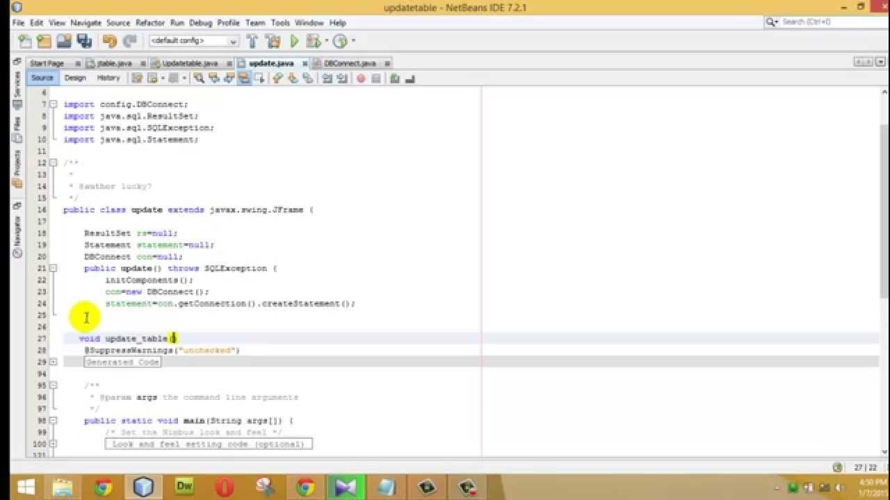 How to refresh JTable after insert delete or update the data in java ...