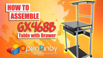 How to assemble gx468b table with drawer