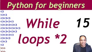 While loop in Python pattern printing | Python tutorial for beginners in Hindi Urdu lesson 15