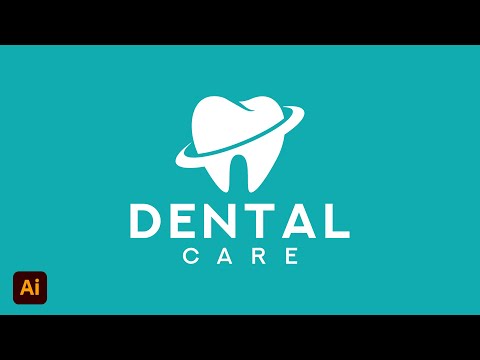 Dental Care Logo Design In Adobe Illustrator cc 2022 | Tutorial