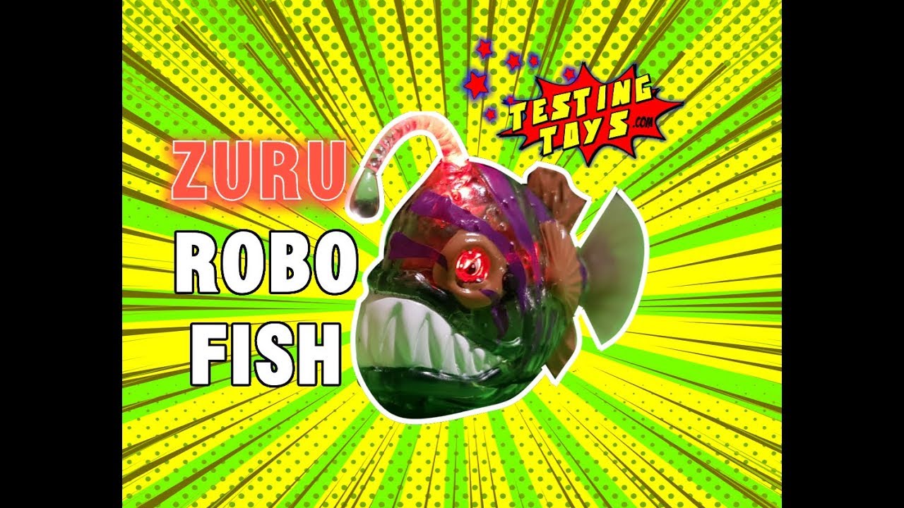 ZURU Robo Fish Water Play  Review Pt 3 Angler Robo Fish with  TestingToys.com 