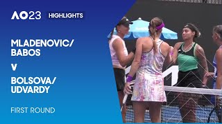 Mladenovicbabos V Bolsovaudvardy Highlights Australian Open 2023 Round 1