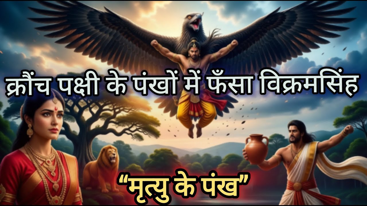 मृत्यु के पंख - क्रौंच पक्षी के पंखों में फँसा विक्रमसिंह