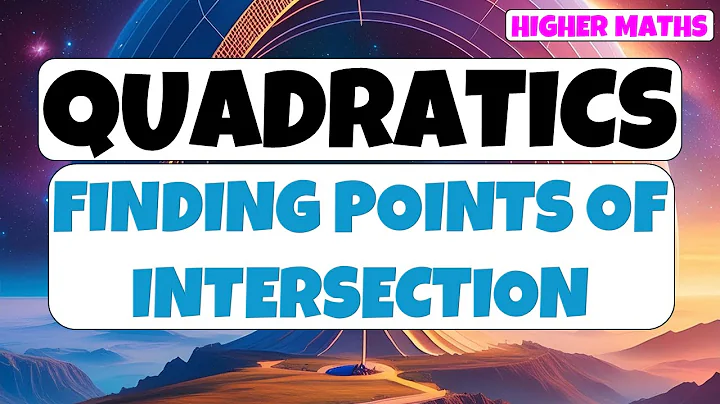 How To Find The Intersection Between A Line And A Parabola