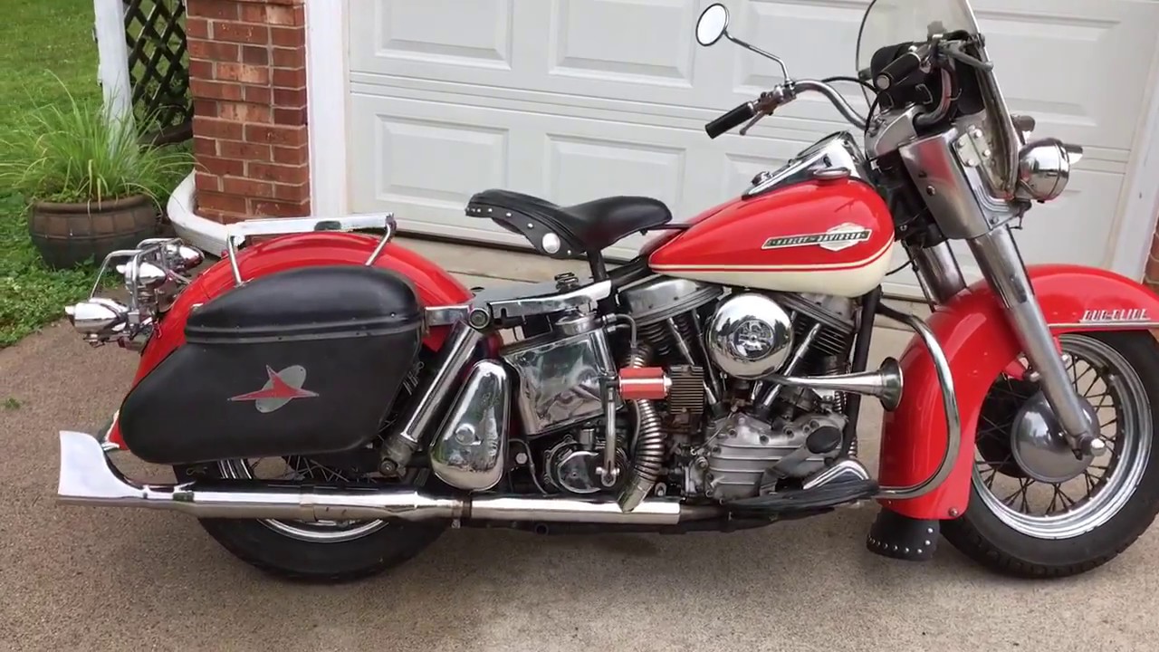harley davidson panhead kick start YouTube
