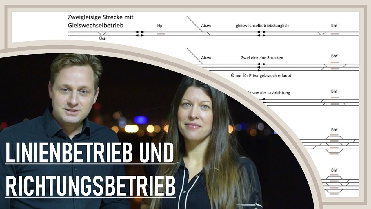 Linienbetrieb und Richtungsbetrieb, Bahntechnik und Bahnbetrieb