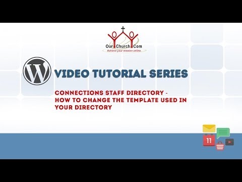 Connections Staff Directory - How to change the template used in your directory