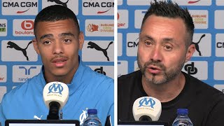 Conférence de presse de Mason Greenwood et Roberto De Zerbi avant la réception de Rennes