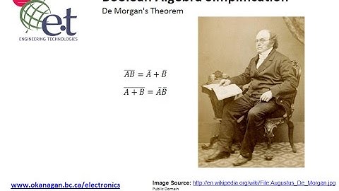 Boolean Algebra Simplification Part 3 - DeMorgans Theorem