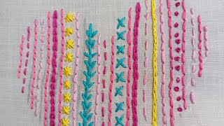 💖 Easy Heart Embroidery with Basic Stitches | Perfect for Beginners! screenshot 5