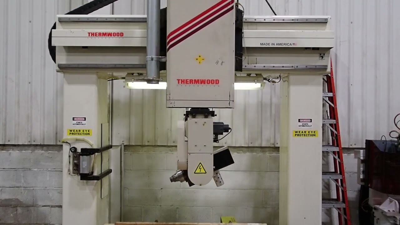 THERMWOOD MODEL C67 5-AXIS CNC ROUTER, 5' x 5' TABLE - YouTube