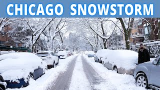 SNOWSTORM HITS CHICAGO