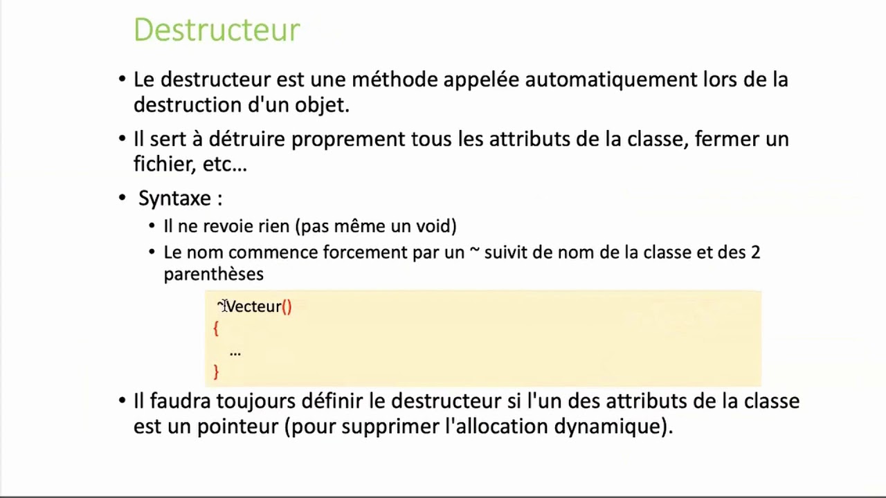 TD n°8 UE C++ PHY2002L Lyon 1 : les classes : constructeur par copie ...