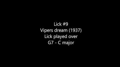 Django Reinhardt lick selection -  Lick 9 - Vipers dream (gypsy jazz lesson)