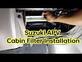 Suzuki APV Cabin Filter Installation | Car AC Filter