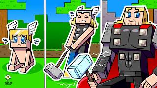 I Survived 1000 DAYS as THOR in HARDCORE Minecraft! - Strongest Marvel Mobs Compilation