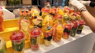 신선하고 깔끔한 컵과일 ,생과일 주스,샌드위치 영상 3  / Fresh cup fruit, fruit juice, sandwich / korean street food