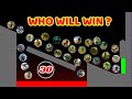 ALL 30 Italian Brainrots Marble Race in Algodoo | Special Episode | Blue + Green Warriors Clash