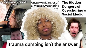 Trauma dumping and Oversharing ≠ Breaking Mental Health Stigmas