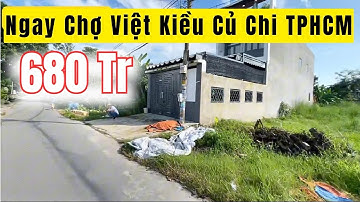 Đất Củ Chi Giá Rẻ | Chủ Ngộp Cần Bán Gấp 680 Triệu, Lô đất ngay chợ Việt Kiều Củ Chi