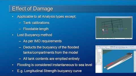 MAXSURF Stability - Damage Effects
