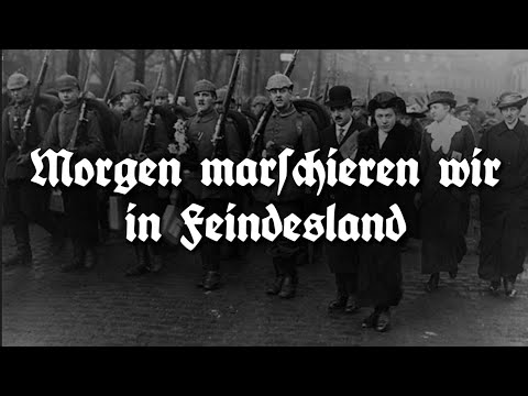 Morgen marschieren wir in Feindesland - Patriotic German Soldier's Song [English subtitles]
