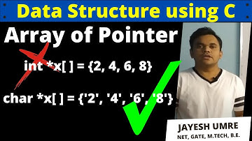 Array of Pointer in Data Structure | programs in C | Jayesh Umre | easyExamNotes.com