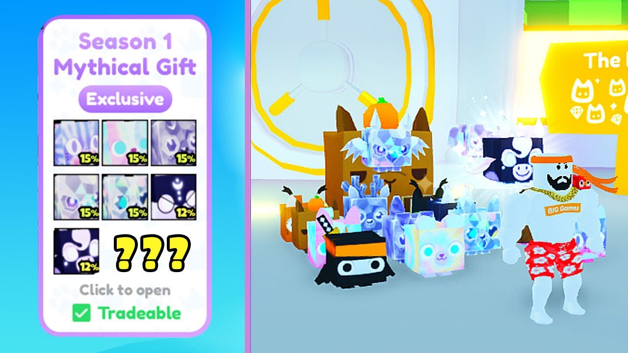 Omg...! Free New Season Mythical Gifts Update is Here Pet Simulator X