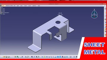Catia V5 - Generative Sheet metal example