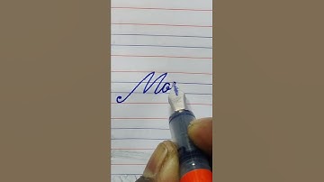 Morvi beautiful name write in cursive writing | cursive writing | cursive writing kaise likhe |