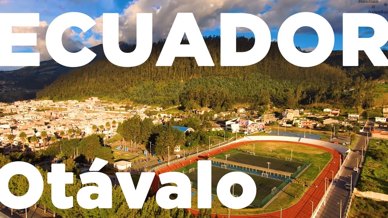 Otávalo, Ecuador desde el aire.