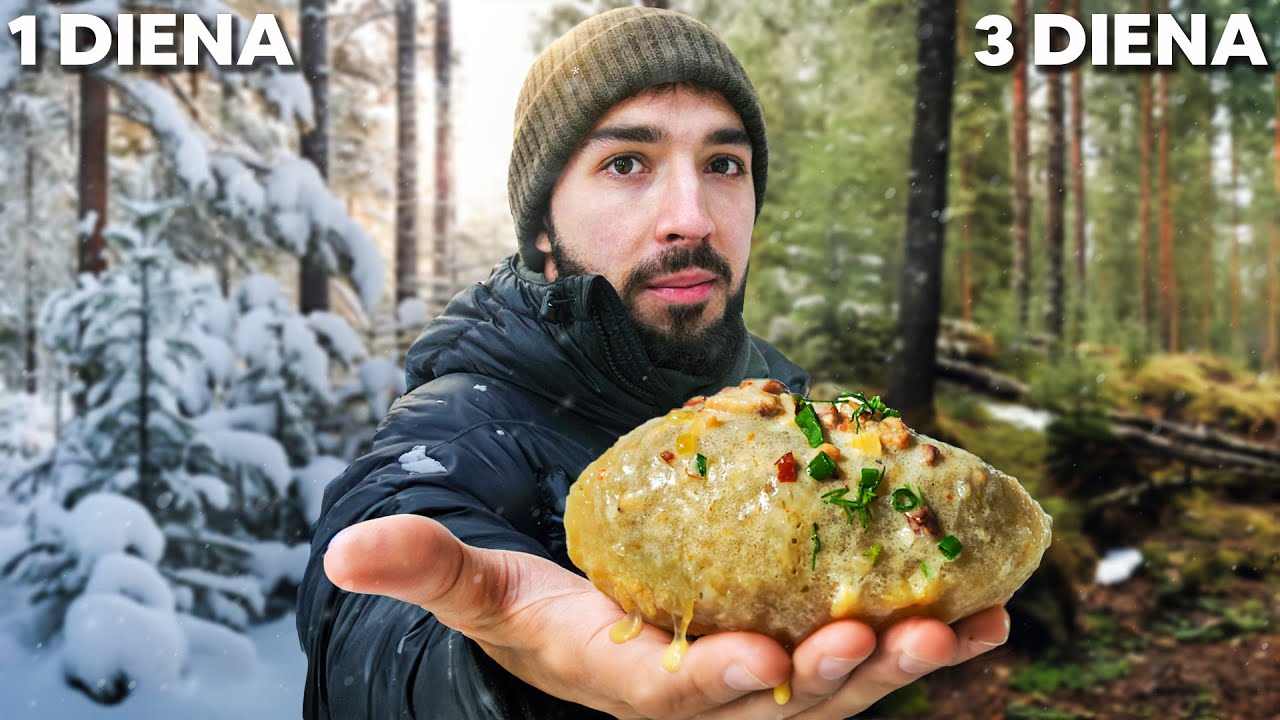 3 Dienas Gyvenu Miške Ir Bandau Pasigaminti Cepelinų