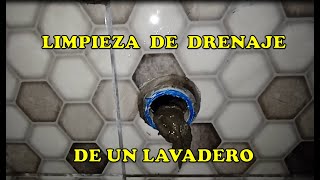 LIMPIEZA DE DRENAJE  OBSTRUIDO  DE UN LAVADERO