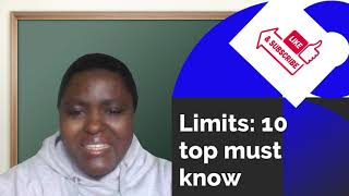 Top 10 must know about limits