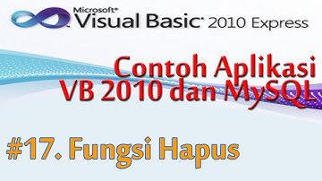Contoh Pembuatan Aplikasi Visual Basic 2010 Dengan MySQL, 17, Admin Fungsi Hapus Data