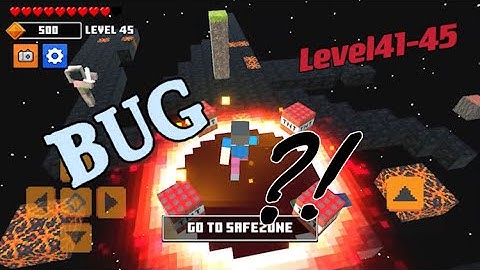 Craft Parkour: 3D Blocky Race Level 41-45 #Big Bug with the Level 45 / How to pass Level 45?  IOS